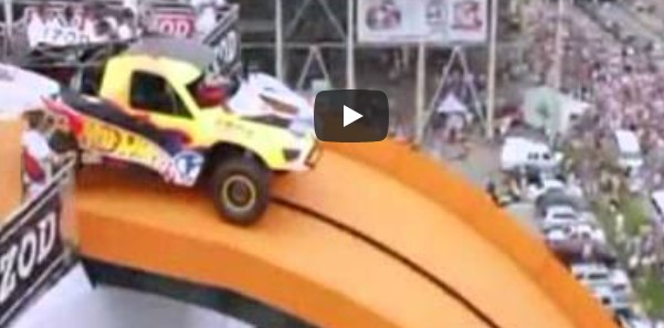 world record car jump hot wheels