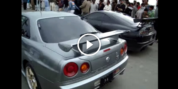 Nissan skyline vs toyota supra/street races #6