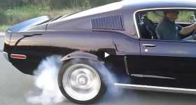 1968 Ford Mustang Shelby Burnout