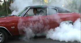 awesome chevy chevelle ss burnout