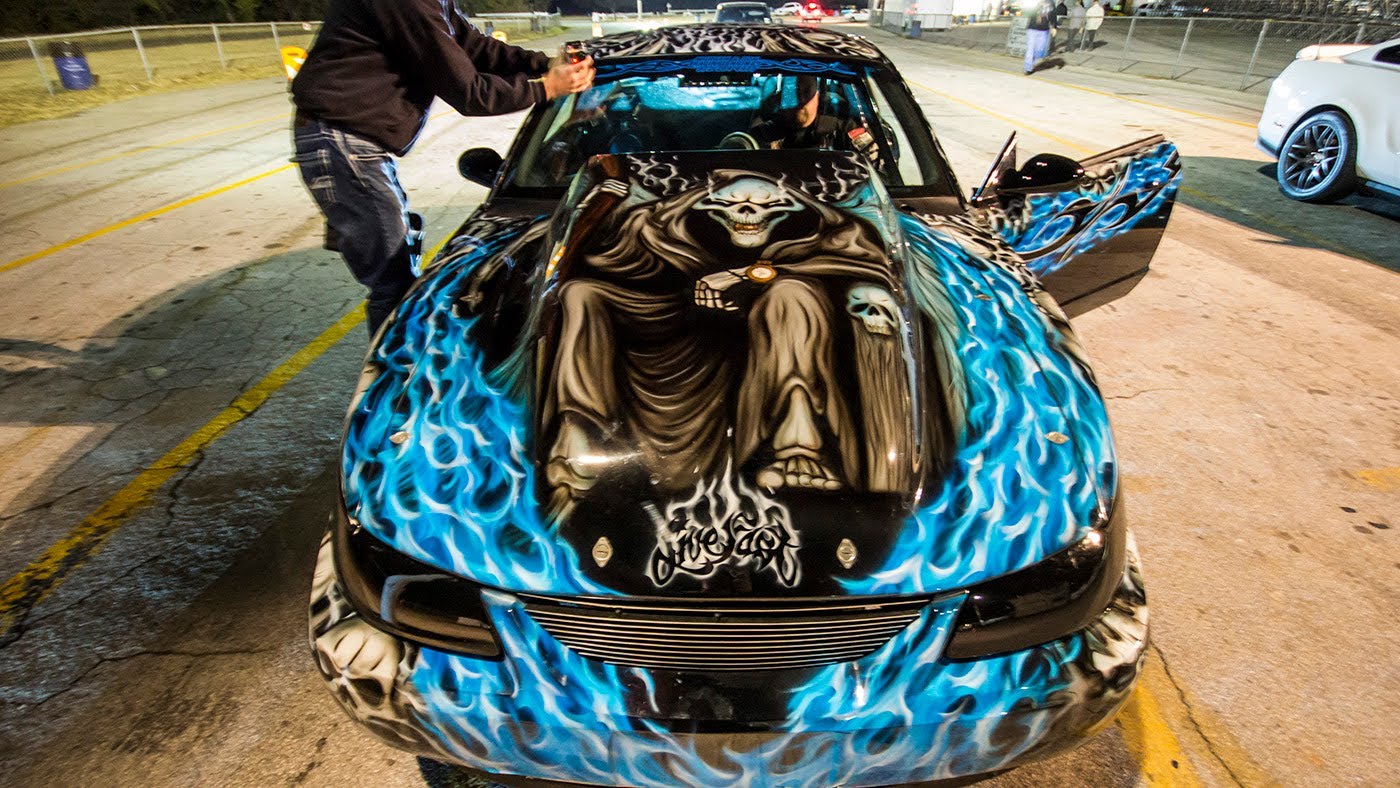 CRAZY Mustang Paint Job Insane 1600HP Nitrous Mustang - Muscle Cars Zone!