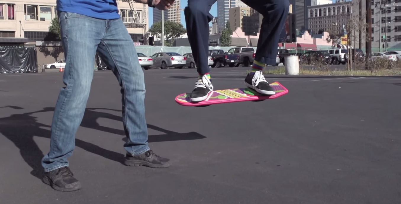 The Hoverboard Is Real! Tony Hawk, Moby, Christopher Lloyd