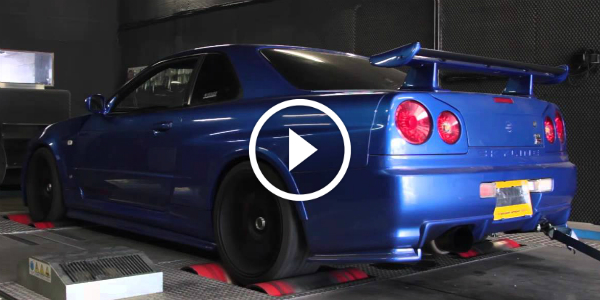 CRAZY DYNO RUN Nissan Skyline R34 GTR RB28 at 1.4b