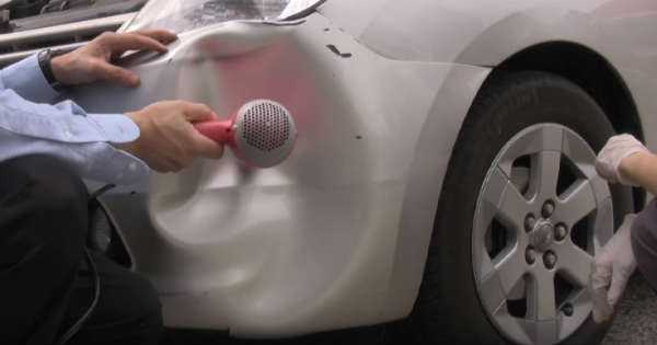 BUMPER Dent Repair Amazing TRICK father hair dryer 2