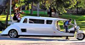 King For Life With This All White Harley Davidson LIMO 2