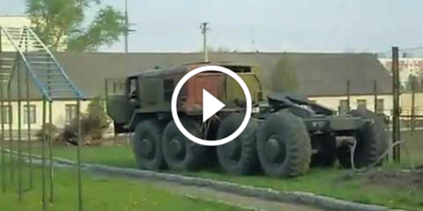 BEHOLD The Power Of The MAZ TRUCK! This Former USSR Truck Pulls Out A