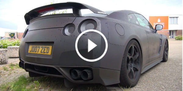 Matte Black Nissan GTR