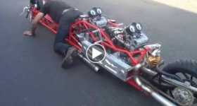 Two DUCATI Engines Merged In One Bike 3