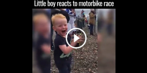 Little Kid Screaming MotoGP Bikes Motorbike Enthusiast 31