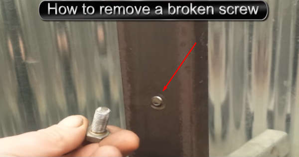 remove broken screw