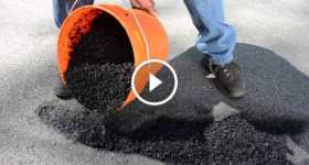 Aquaphalt Asphalt Patching Product Is The Best For DIY Driveway Repair 1 TN