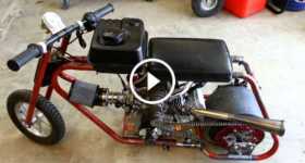 Roots Supercharged Mini Drag Bike Start Up 1