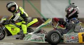 Pocket Bike vs Shifter Kart kids racing 6