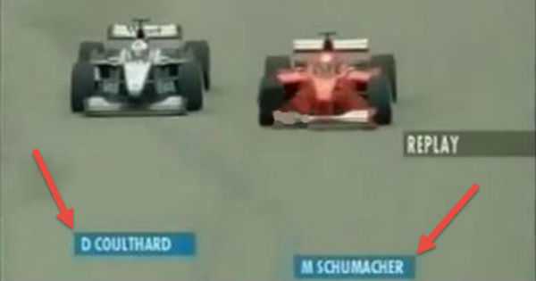 Schumacher And Two McLaren At The 2000 United States GP 6