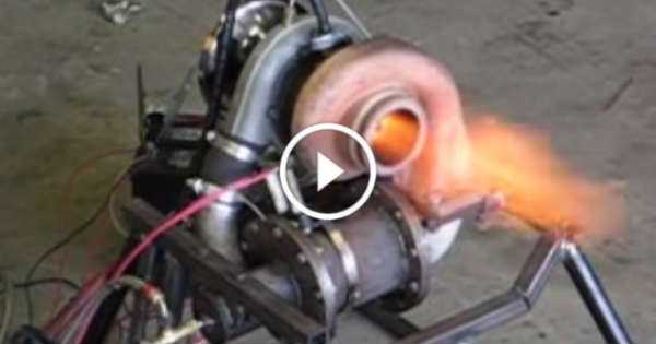 Turbo build Homemade Jet Engine 1