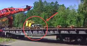 Impatient Truck Driver train runs road 4