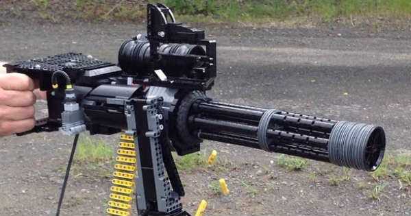 Lego Minigun realistic working 2