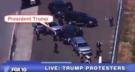 Here Is What Happens When Protesters Block Donald Trump 1