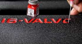 How To Paint Lettering On Your Valve Covers tutorial 3