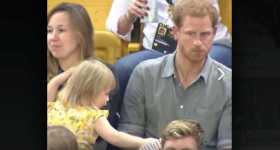 Little Girl Steals Popcorn From Prince Harry 1