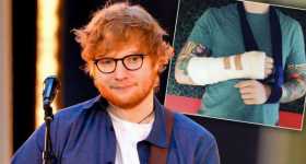 Ed Sheeran Was Hit By Car in LONDON 11