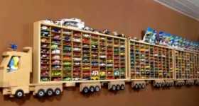 Wooden Truck Hot Wheels Display 11