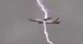 Amazing Airplane Struck By Lighting Compilation 1