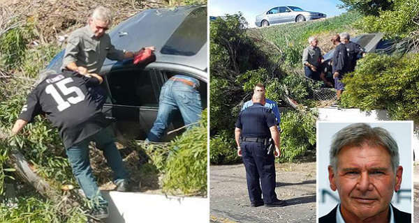 Harrison Ford Rushed To Aid Woman in a Car Crash! - Muscle Cars Zone!