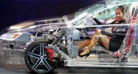 Transparent Car Build of Acrylic Showcases - Future Automotive Safety Technology 2