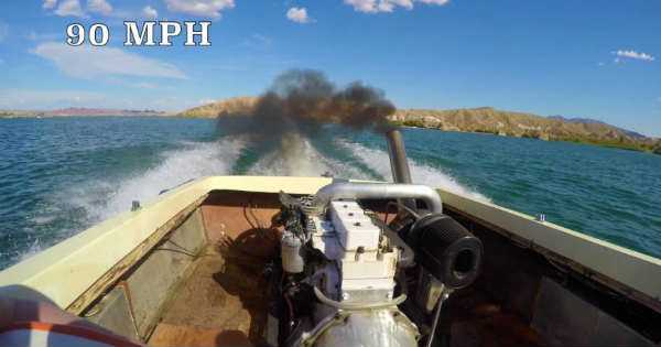 600HP Boosted Cummins Powered Boat Rolls Coal 1